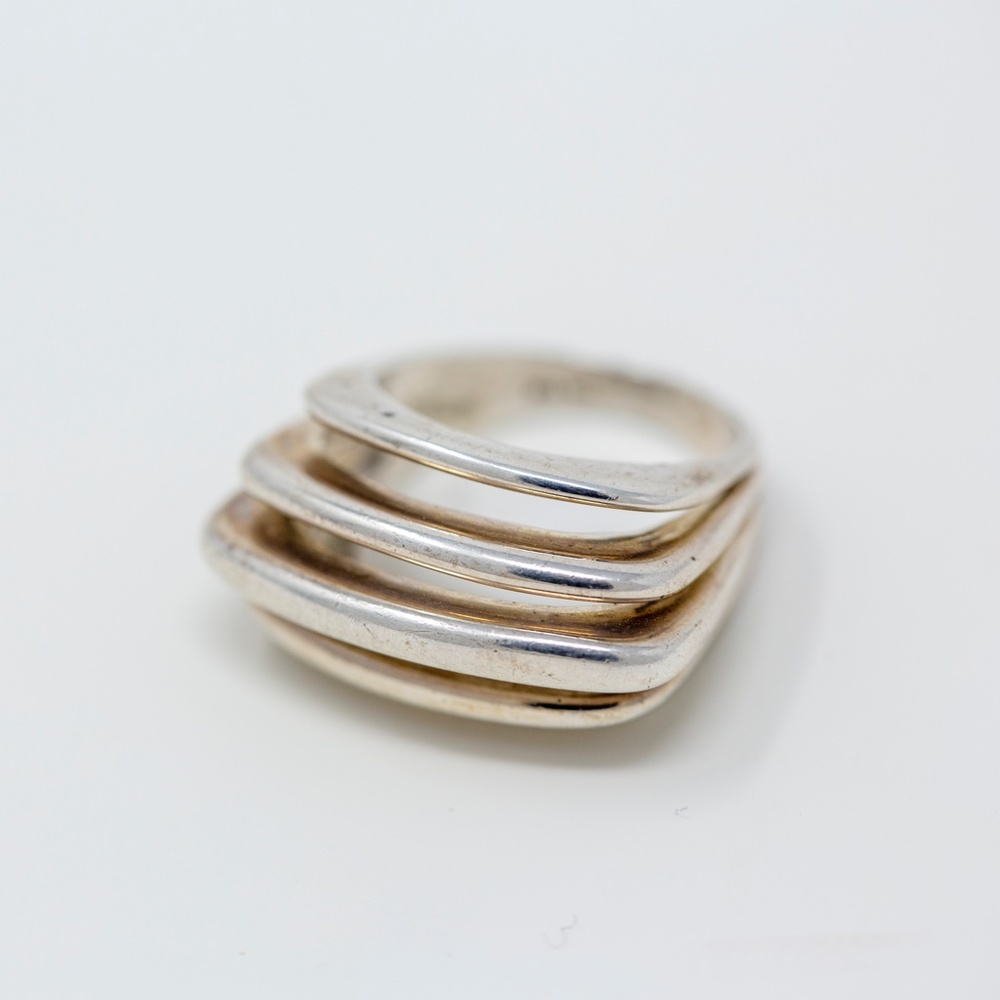 Robert Lee Morris Sterling Silver Ring 925 sz 55